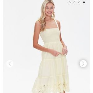 Tie-strap Smocked Dress